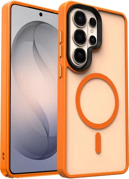 Samsung Galaxy S26 Ultra Hoesje met MagSafe Back Cover Matte Oranje