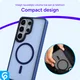 Samsung Galaxy S26 Ultra Hoesje met MagSafe Back Cover Matte Blauw afbeelding 8