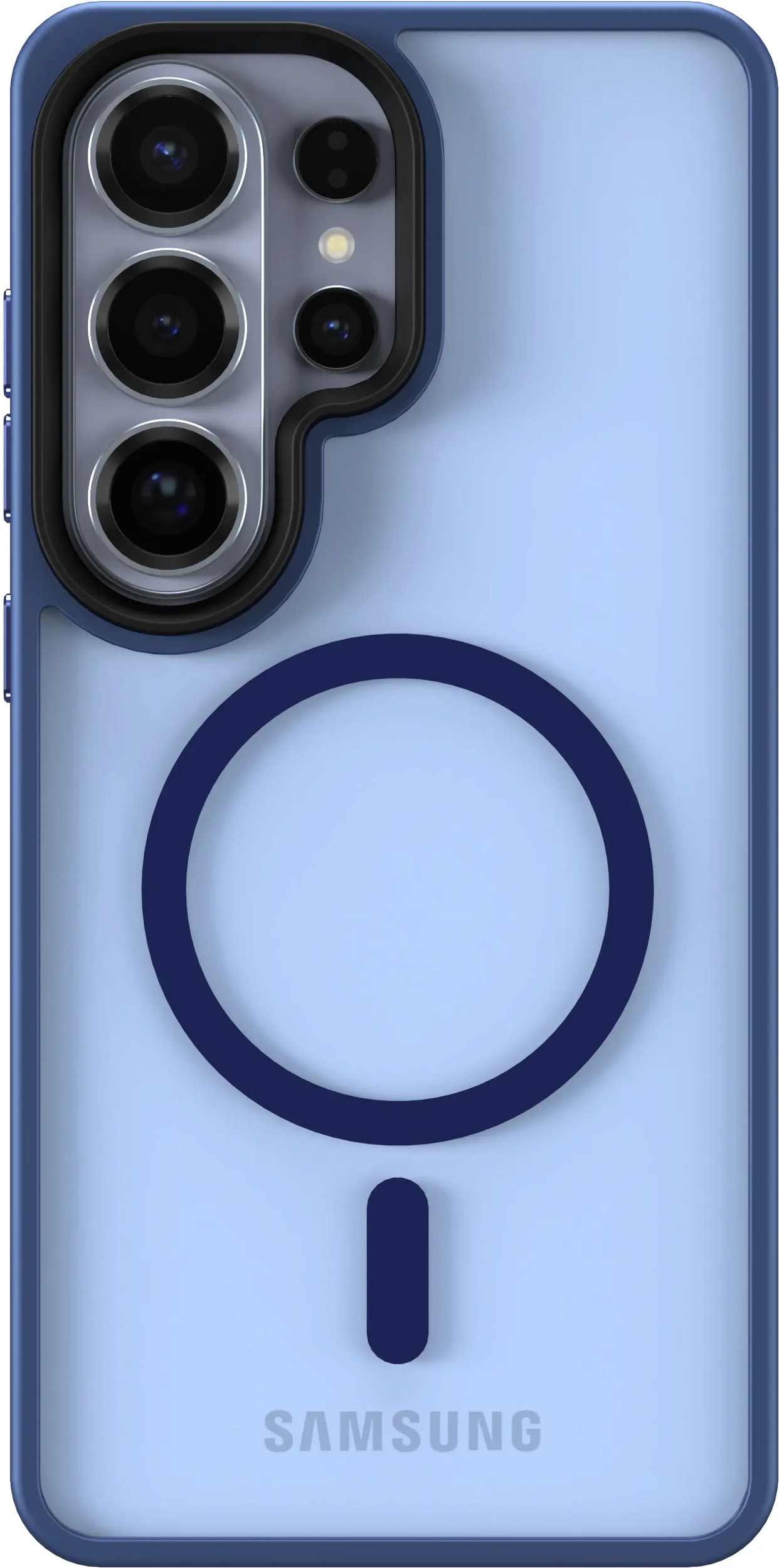 Samsung Galaxy S26 Ultra Hoesje met MagSafe Back Cover Matte Blauw afbeelding 13