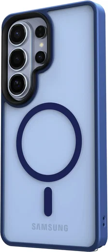 Samsung Galaxy S26 Ultra Hoesje met MagSafe Back Cover Matte Blauw afbeelding 17