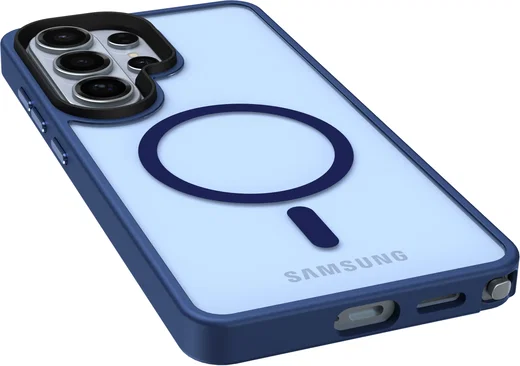 Samsung Galaxy S26 Ultra Hoesje met MagSafe Back Cover Matte Blauw afbeelding 16