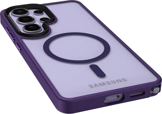 Samsung Galaxy S26 Ultra Hoesje met MagSafe Back Cover Matte Paars afbeelding 15