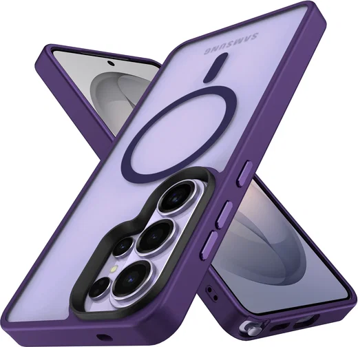Samsung Galaxy S26 Ultra Hoesje met MagSafe Back Cover Matte Paars afbeelding 9