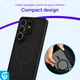 Samsung Galaxy S26 Ultra Hoesje met MagSafe Back Cover Matte Zwart afbeelding 8