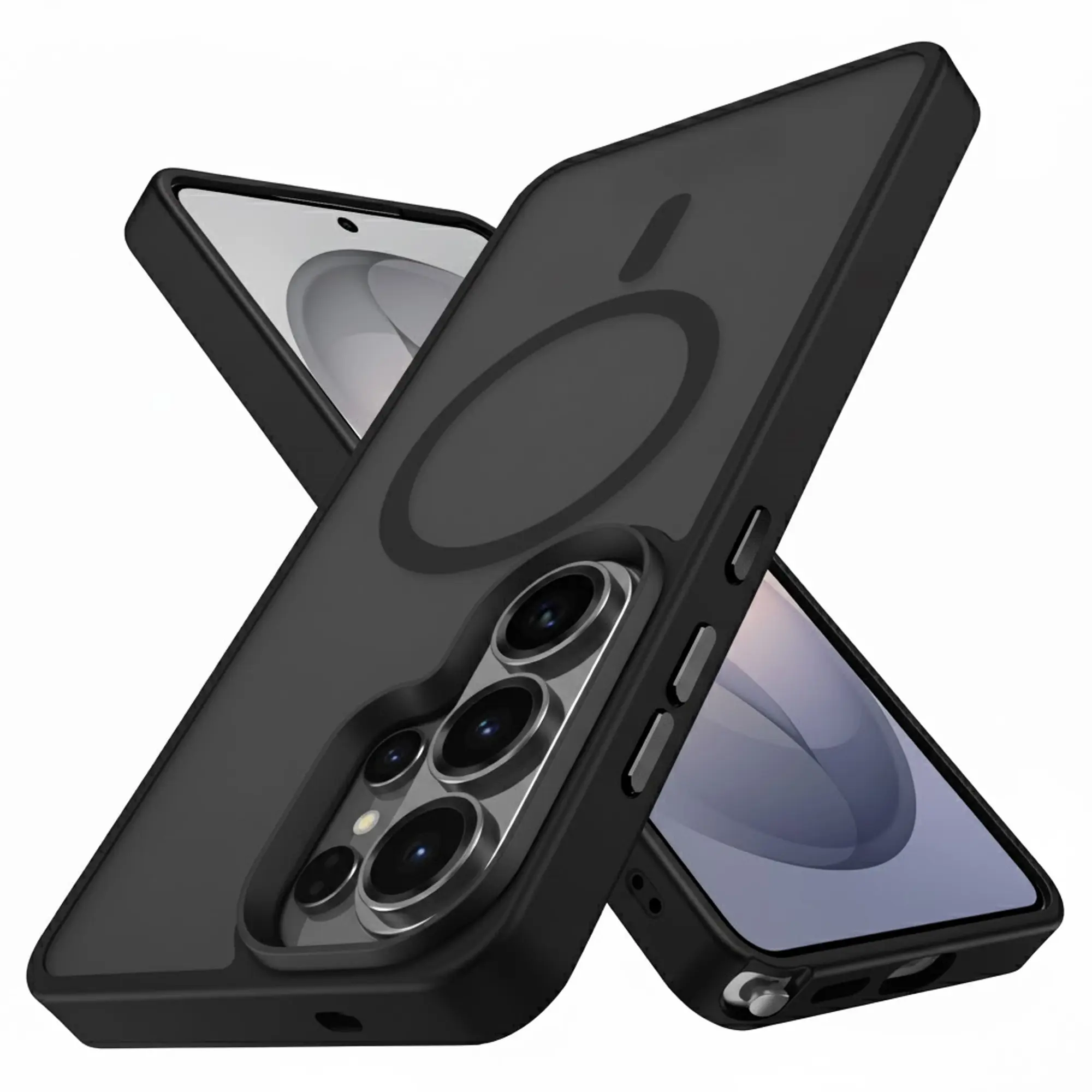 Samsung Galaxy S26 Ultra Hoesje met MagSafe Back Cover Matte Zwart afbeelding 9