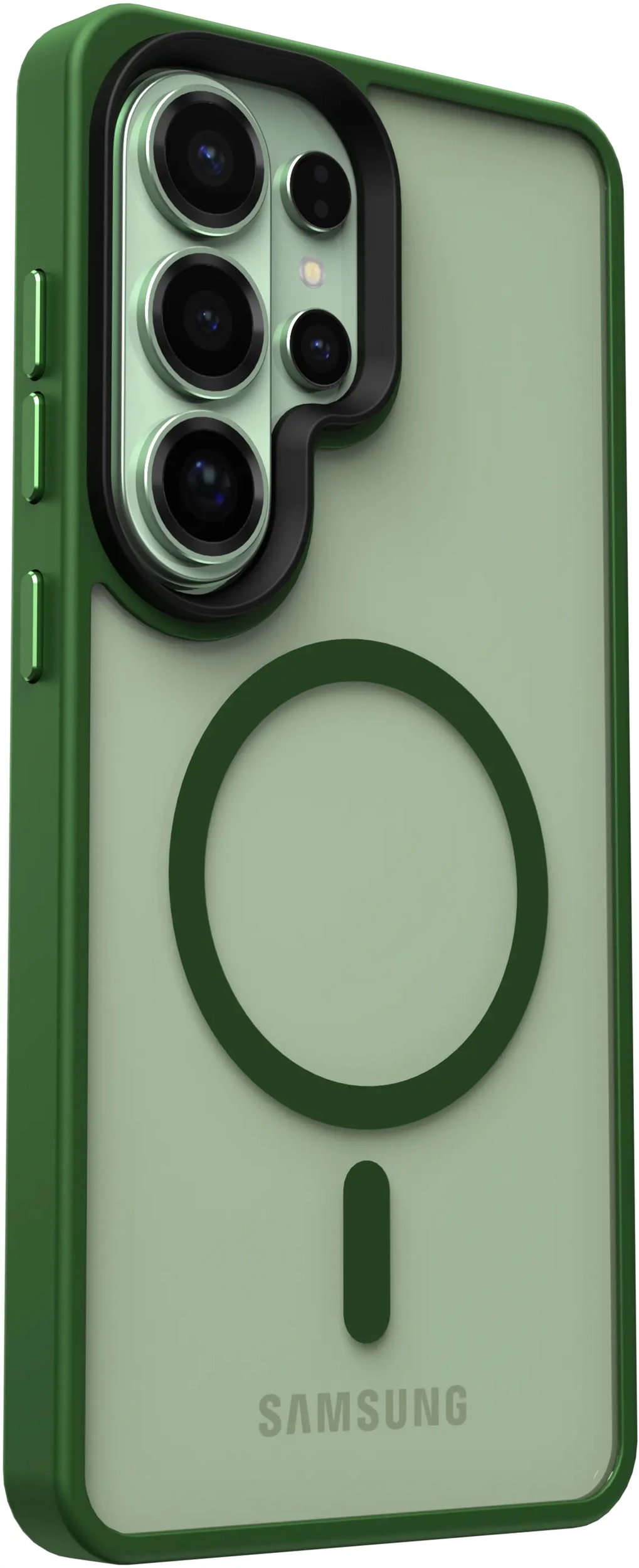 Samsung Galaxy S26 Ultra Hoesje met MagSafe Back Cover Matte Groen afbeelding 13