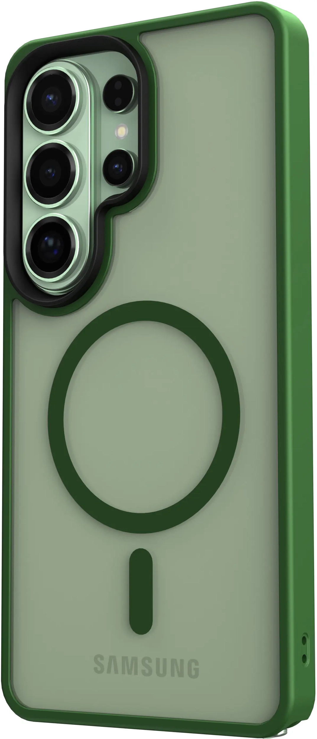 Samsung Galaxy S26 Ultra Hoesje met MagSafe Back Cover Matte Groen afbeelding 12