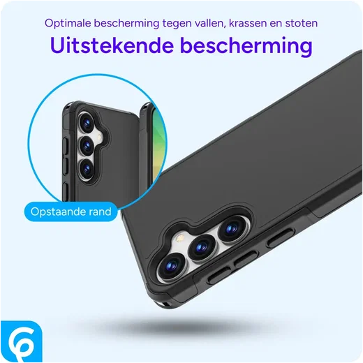 Saamsung Galaxy S26 Hoesje Dual-Layer Hybride Back Cover met MagSafe / Qi2 Zwart afbeelding 2