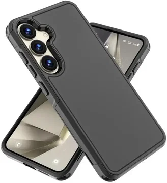 Samsung S26 Plus Hoesje Dual-Layer Hybride Back Cover met MagSafe / Qi2 Zwart