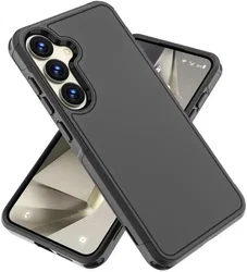 Samsung S26 Plus Hoesje Dual-Layer Hybride Back Cover met MagSafe / Qi2 Zwart afbeelding