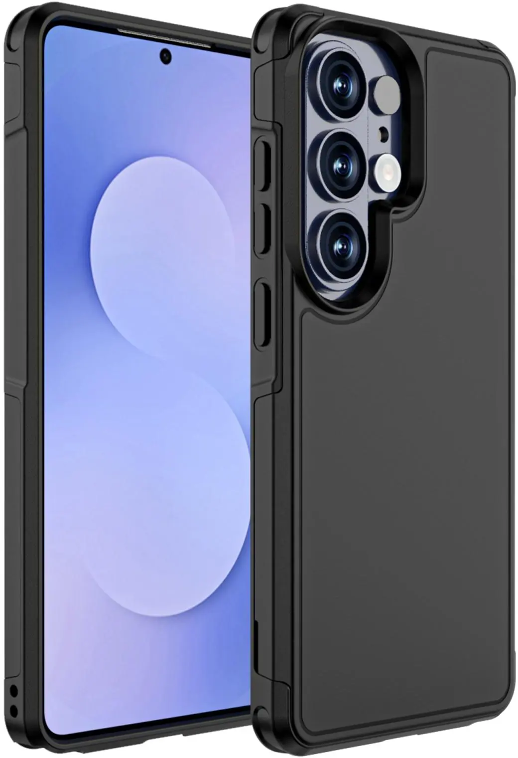 Samsung S26 Ultra Hoesje Dual-Layer Hybride Back Cover met MagSafe / Qi2 Zwart afbeelding 2