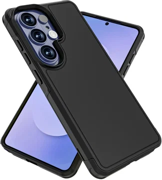 Samsung S26 Ultra Hoesje Dual-Layer Hybride Back Cover met MagSafe / Qi2 Zwart