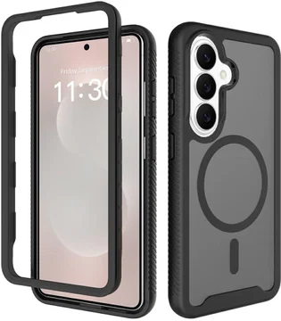 Samsung Galaxy S26 Hoesje Full Protect 360° Cover met MagSafe / Qi2 Zwart
