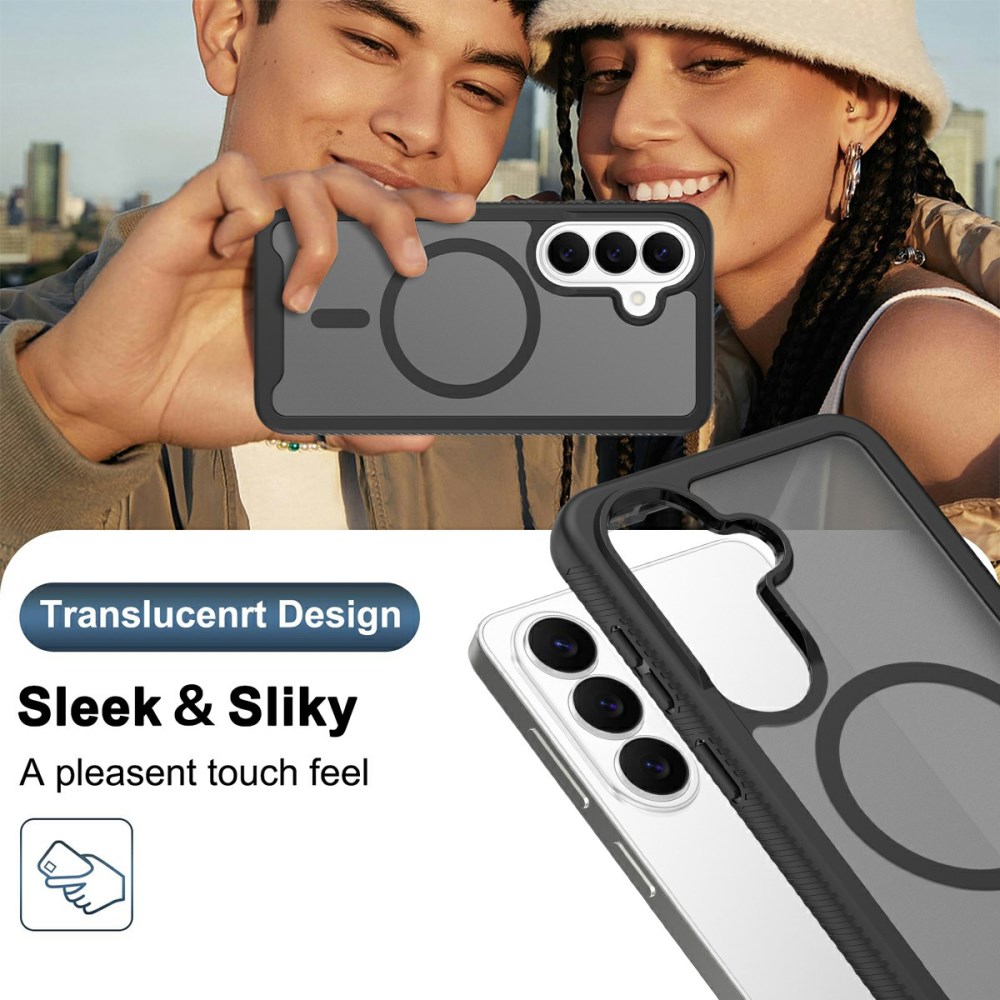 Samsung Galaxy S26 Hoesje Full Protect 360° Cover met MagSafe / Qi2 Zwart afbeelding 5