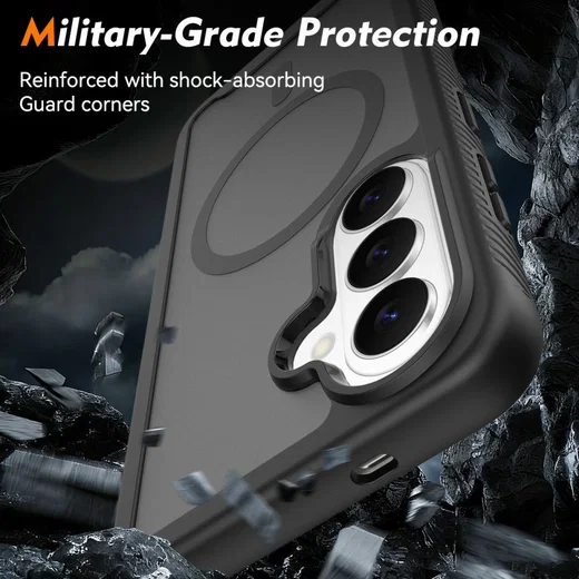 Samsung Galaxy S26 Hoesje Full Protect 360° Cover met MagSafe / Qi2 Zwart afbeelding 3