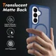 Samsung Galaxy S26 Hoesje Full Protect 360° Cover met MagSafe / Qi2 Blauw afbeelding 2
