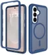 Samsung Galaxy S26 Hoesje Full Protect 360° Cover met MagSafe / Qi2 Blauw