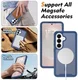 Samsung Galaxy S26 Hoesje Full Protect 360° Cover met MagSafe / Qi2 Blauw afbeelding 6