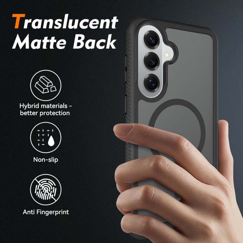Samsung Galaxy S26 Plus Hoesje Full Protect 360° Cover met MagSafe / Qi2 Zwart afbeelding 2