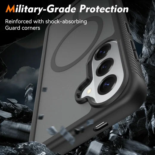 Samsung Galaxy S26 Plus Hoesje Full Protect 360° Cover met MagSafe / Qi2 Zwart afbeelding 3