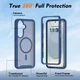 Samsung Galaxy S26 Plus Hoesje Full Protect 360° Cover met MagSafe / Qi2 Blauw afbeelding 4