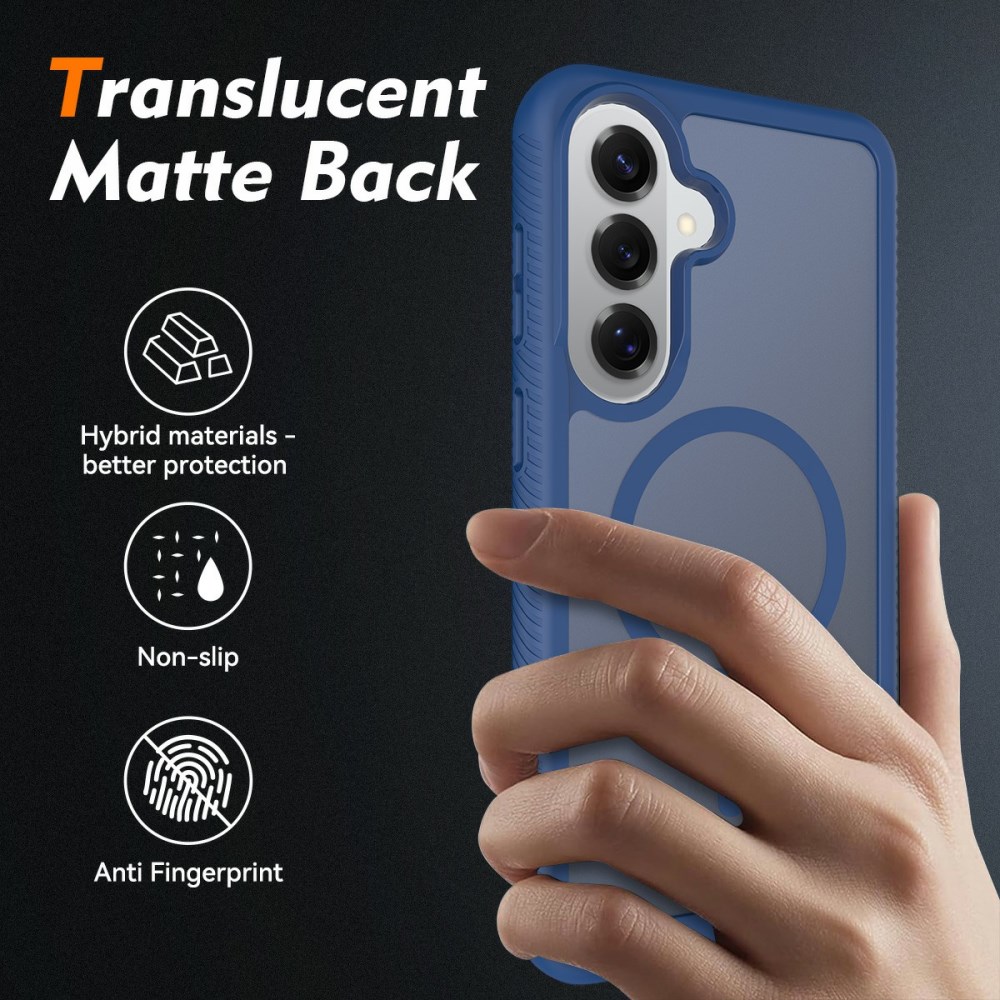 Samsung Galaxy S26 Plus Hoesje Full Protect 360° Cover met MagSafe / Qi2 Blauw afbeelding 2
