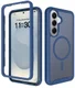 Samsung Galaxy S26 Plus Hoesje Full Protect 360° Cover met MagSafe / Qi2 Blauw afbeelding 1