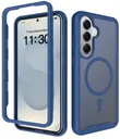 Samsung Galaxy S26 Plus Hoesje Full Protect 360° Cover met MagSafe / Qi2 Blauw