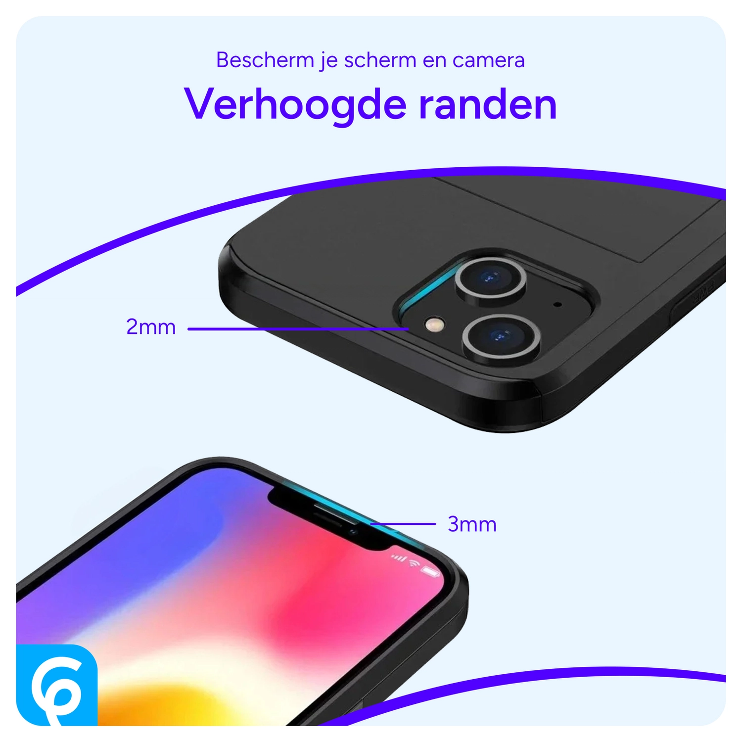 Samsung Galaxy S26 Hoesje met Slider Kaarthouder Back Cover Zwart afbeelding 8