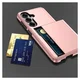 Samsung Galaxy S26 Hoesje met Slider Kaarthouder Back Cover Roze afbeelding 6
