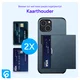 Samsung Galaxy S26 Hoesje met Slider Kaarthouder Back Cover Blauw afbeelding 10
