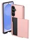 Samsung Galaxy S26 Plus Hoesje met Slider Kaarthouder Back Cover Roze afbeelding 2