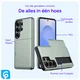Samsung Galaxy S26 Ultra Hoesje met Slider Kaarthouder Back Cover Groen afbeelding 4