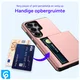 Samsung Galaxy S26 Ultra Hoesje met Slider Kaarthouder Back Cover Roze afbeelding 6