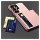 Samsung Galaxy S26 Ultra Hoesje met Slider Kaarthouder Back Cover Roze afbeelding 15