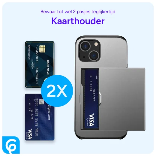 Samsung Galaxy S26 Ultra Hoesje met Slider Kaarthouder Back Cover Grijs afbeelding 9