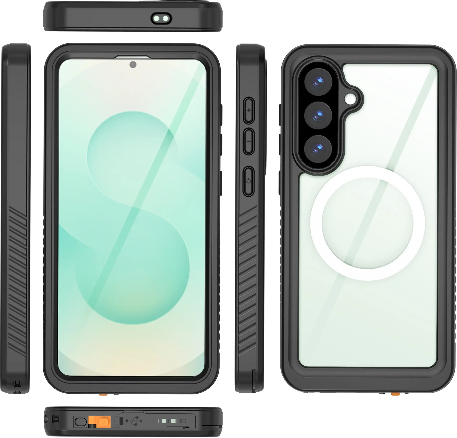 SBG Outdoor Case Samsung Galaxy S26 Plus Waterdicht met MagSafe / Qi2 Zwart afbeelding 2