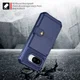 Google Pixel 10a TPU Back Cover met Kunstleren Wallet Blauw afbeelding 5