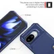 Google Pixel 10a TPU Back Cover met Kunstleren Wallet Blauw afbeelding 8
