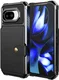 Google Pixel 10a TPU Back Cover met Kunstleren Wallet Zwart afbeelding 4