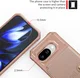Google Pixel 10a TPU Back Cover met Kunstleren Wallet Roze afbeelding 9