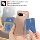 Google Pixel 10a TPU Back Cover met Kunstleren Wallet Roze afbeelding 7