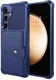 Samsung Galaxy S26 TPU Back Cover met Kunstleren Wallet Blauw afbeelding 3