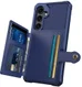 Samsung Galaxy S26 TPU Back Cover met Kunstleren Wallet Blauw afbeelding 2