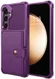 Samsung Galaxy S26 TPU Back Cover met Kunstleren Wallet Paars afbeelding 2