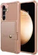 Samsung Galaxy S26 Plus TPU Back Cover met Kunstleren Wallet Roze afbeelding 8