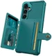Samsung Galaxy S26 Plus TPU Back Cover met Kunstleren Wallet Groen afbeelding 3