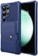 Samsung Galaxy S26 Ultra TPU Back Cover met Kunstleren Wallet Blauw afbeelding 2
