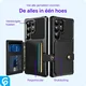 Samsung Galaxy S26 Ultra TPU Back Cover met Kunstleren Wallet Zwart afbeelding 7