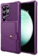 Samsung Galaxy S26 Ultra TPU Back Cover met Kunstleren Wallet Paars afbeelding 2